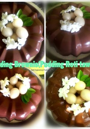 Foto resep Pudding Brownies(pudding roti tawar)