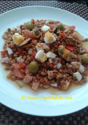 Foto principal de Ensalada de lentejas con vinagreta de lima