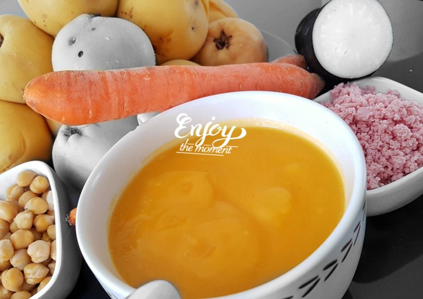 🍵 Soupe maison 0% MG carotte-coing