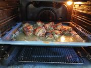 Una foto de pavo al horno con mostaza