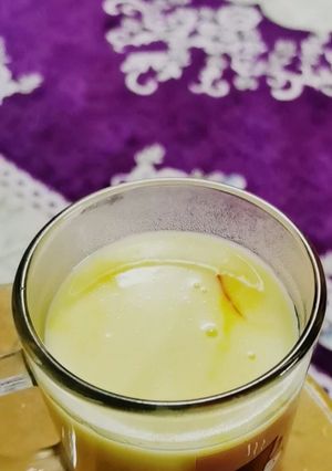 صورة لوصفة شاي ملكي بالزعفران