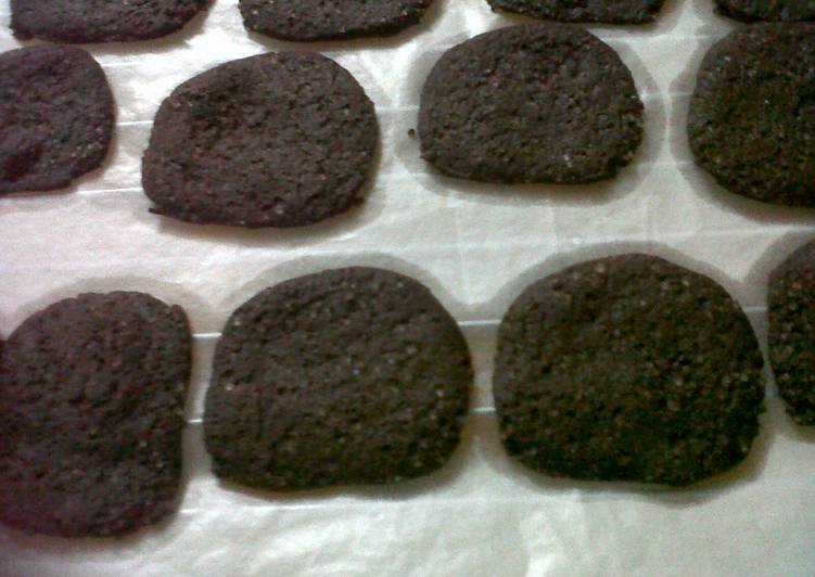 Simple Way to Make Quick Chocolate thins with Peanut butter n chocolate filling