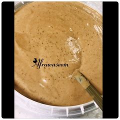 Homemade chocolate yoghurt A picture of Homemade chocolate yoghurt.
