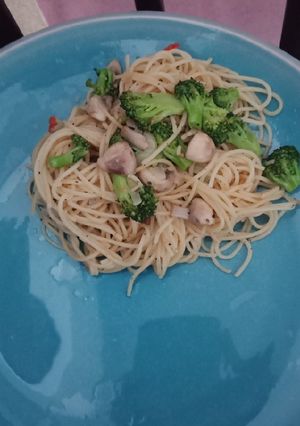 Foto resep Spagheti Oglio Olio Sehat non msg