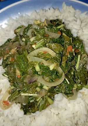 Sauce din alayyaho da shinkafa ainihin hoton girkin
