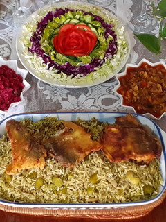 عکسی از دستور باقالی پلو با ماهی شب عید