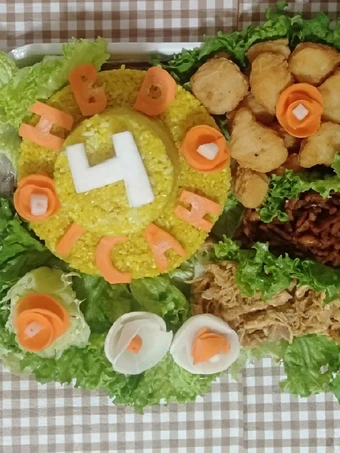 Langkah Gampang Membuat Resep 54. Tumpeng mini (nasi kuning magiccom) yang Bikin Ngiler Anti Ribet, Sempurna