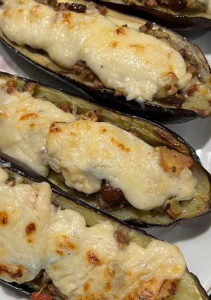 Una foto de Berenjenas rellenas