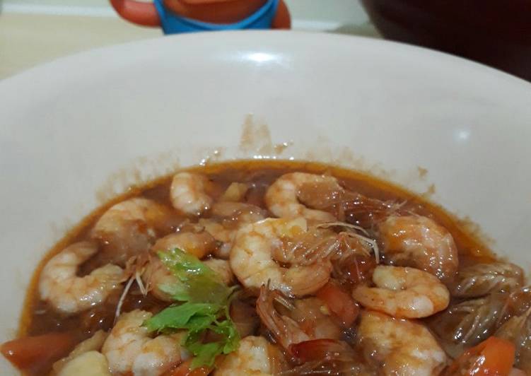 Cara Gampang Membuat Udang asam manis pedas Anti Gagal