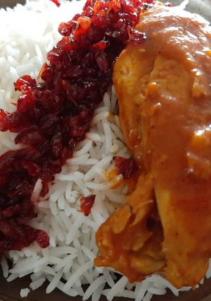 عکسی از دستور زرشک پلوی مجلسی 🍗