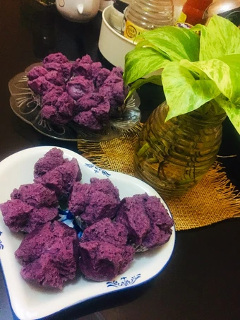 Cara Gampang Menyiapkan Resep Bolu kukus ubi ungu yang Enak Banget Anti Ribet, Sempurna