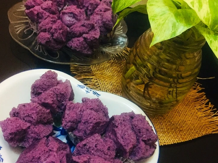 Cara Mudah Membikin Resep Bolu kukus ubi ungu yang Lezat Sekali Anti Ribet, Bisa Manjain Lidah
