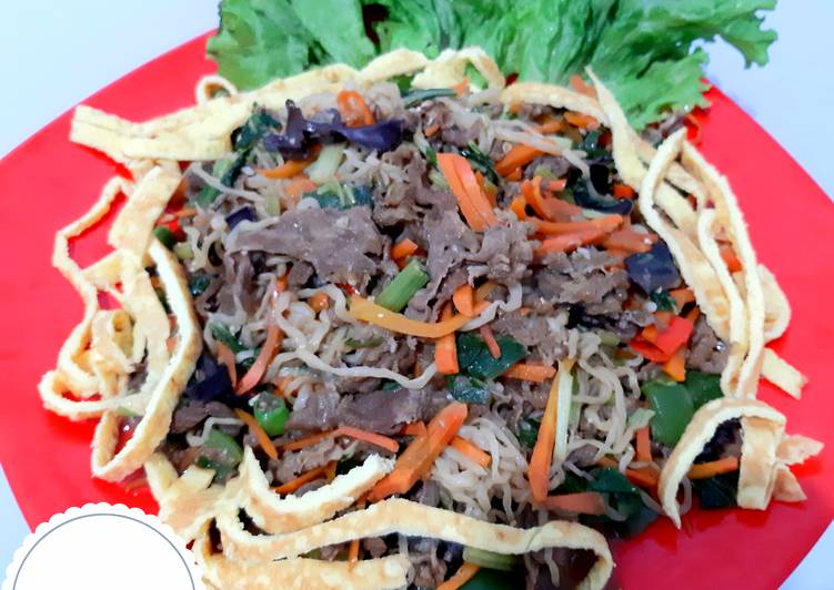 Cara Gampang Membuat Shirataki Japchae, Enak Banget