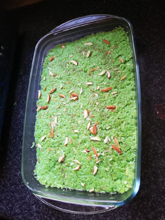 A picture of Dudhi halwa(gourd halwa).