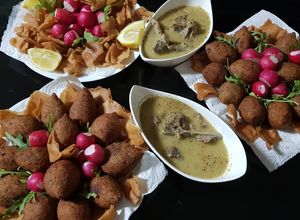 صورة لوصفة كبة مقلية مع شوربة عدس