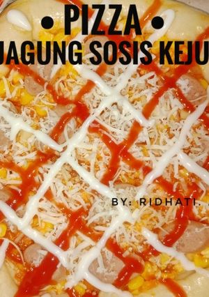 Foto resep Pizza Jagung Sosis Keju Simple