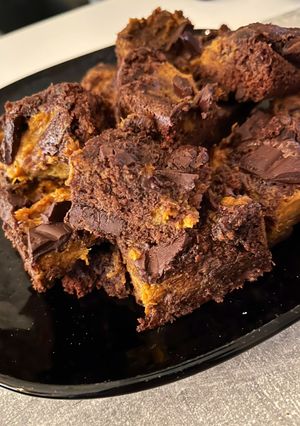 Sütőtökös brownie recept fotója