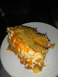 Pastelón de plátano maduro con carne molida