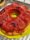 Torta invertida de ciruelas
