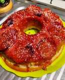 Torta invertida de ciruelas