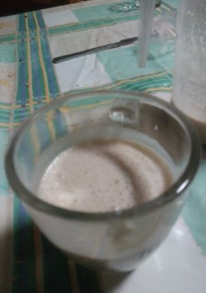 Una foto de Mi batido de crema de cacahuete y limón