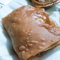A picture of Remaining alu keema salan k box patties.