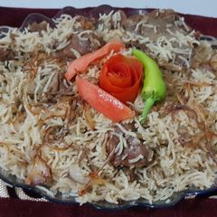 Mutton pulao A picture of Mutton pulao.