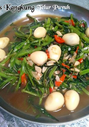 Foto resep Tumis Kangkung Telur Puyuh