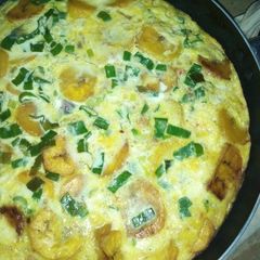 A picture of Plantain and egg frittata.