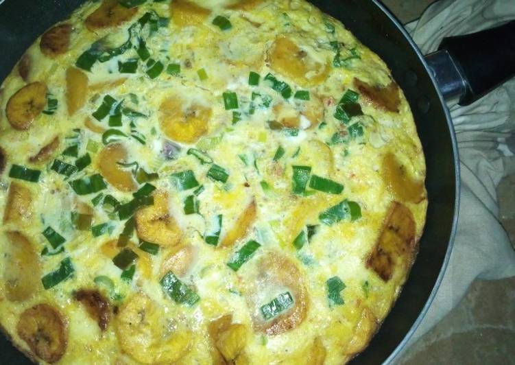 Recipe of Ultimate Plantain and egg frittata