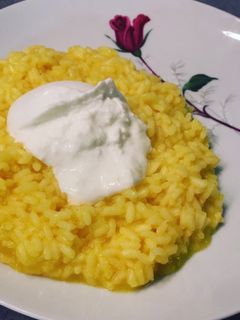 Foto di Risotto zafferano e burrata