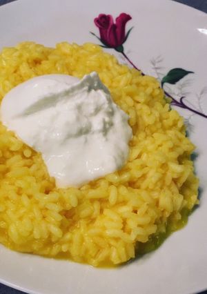 Foto di Risotto zafferano e burrata