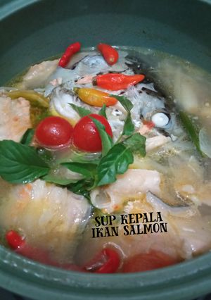 Foto resep Sup kepala ikan salmon