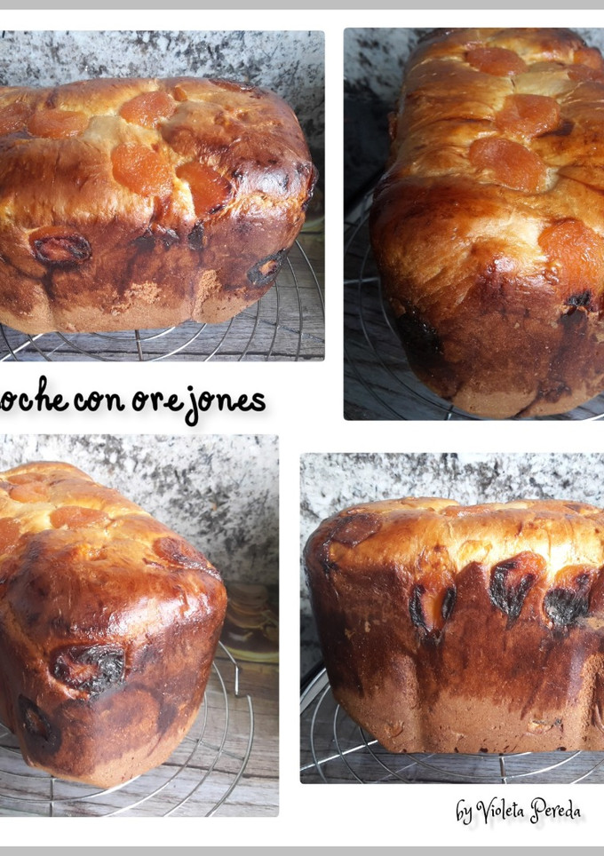 Una foto de Brioche con orejones (en panificadora)