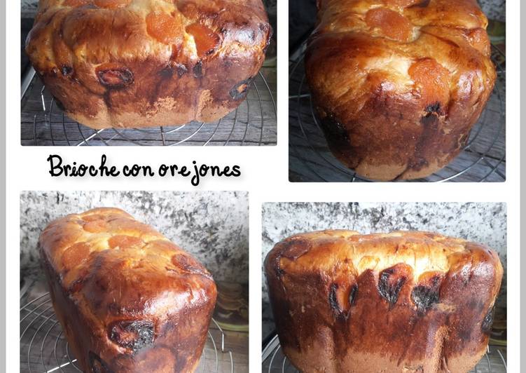 Brioche con orejones (en panificadora)