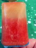 Helado de naranja y sandía