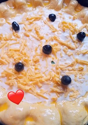 صورة لوصفة بيتزا بصوص blanc