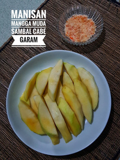 Foto resep Manisan Mangga Muda Sambal Cabe Garam