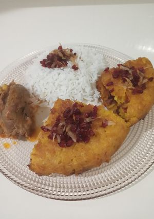 عکسی از دستور ته دیگ تهچین