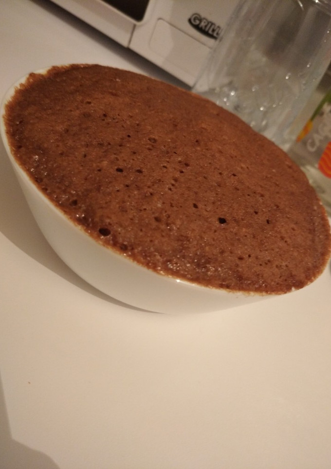 Una foto de Bizcocho de chocolate en taza
