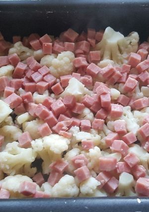 Une photo de Gratin de chou-fleur au jambon