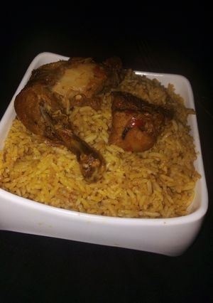 Simple jollof rice ainihin hoton girkin