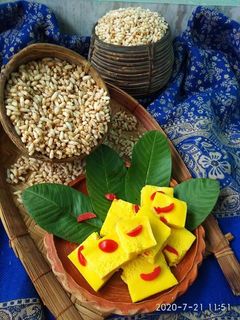 কাস্টার্ড বেক সন্দেশ(custard bake sondesh recipe in Bengali) রেসিপির প্রধান ছবি