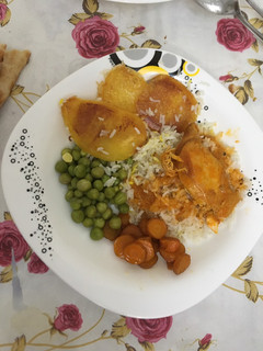 عکسی از دستور مرغ و هویج و نخودسبز