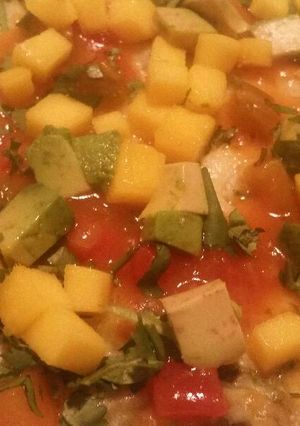 A picture of Mango Nacho Dip.