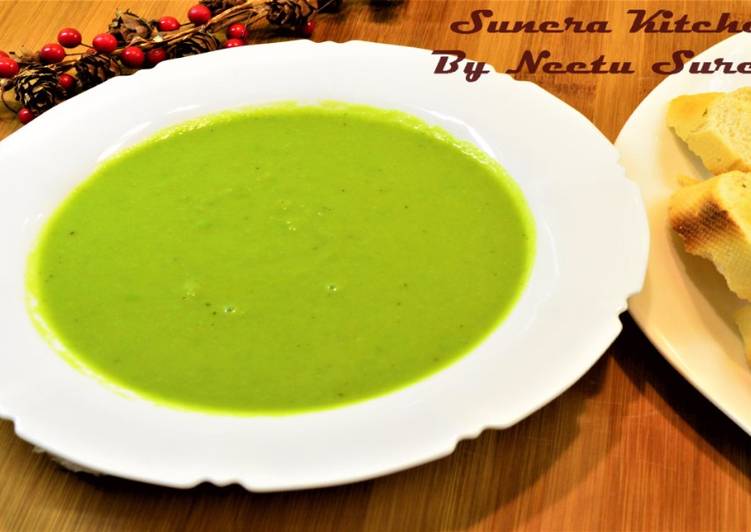 Recipe of Super Quick Homemade Green Peas Soup