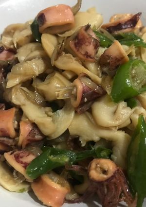 Foto resep Tumis Cumi Asin Jamur Tiram