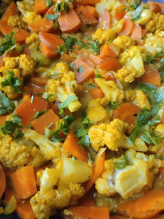 Una foto de Zanahorias🥕 y coliflor🥙🍛🥘 cremosas...😋