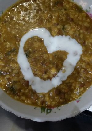 عکسی از دستور آش ماش و عدس سبز