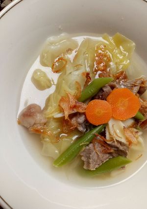 Foto resep Sop Sayur, Daging & Makaroni